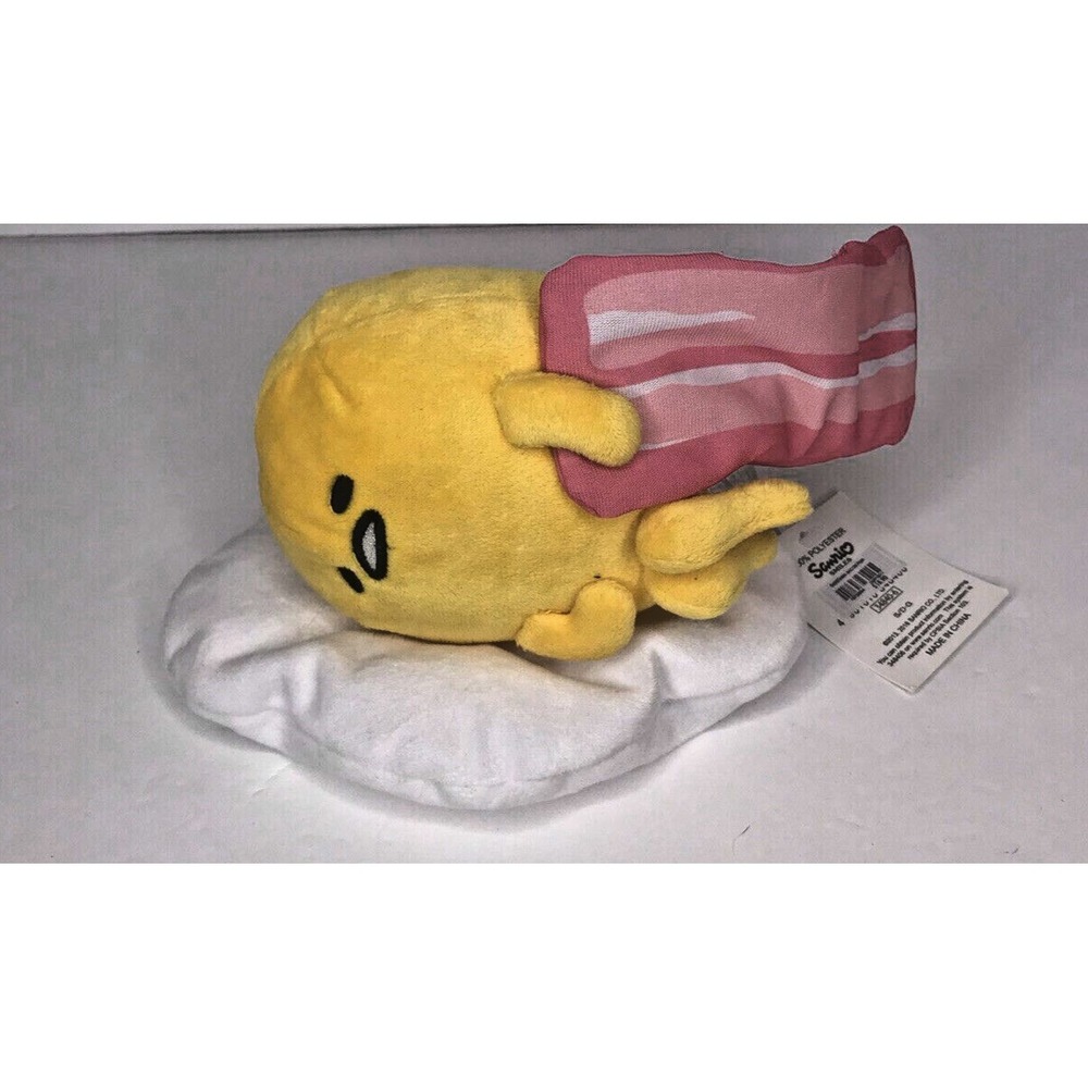 Gudetama Plush Egg Bacon Petite Mascot Sanrio Sleeping Blanket Beanbag Kawaii